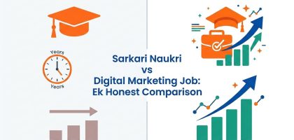 Sarkari Naukri vs Digital Marketing Job: Ek Honest Comparison